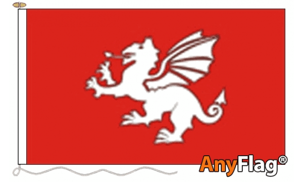 English White Dragon (C) Custom Printed AnyFlag®